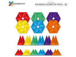 Connetix Rainbow Geometry Pack 30 Pieces