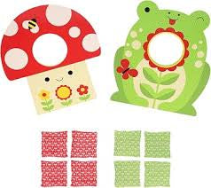 Toadstool Toss- Wooden Cornhole Game