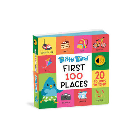 Ditty Bird First 100 Places USBC Rechargable Book