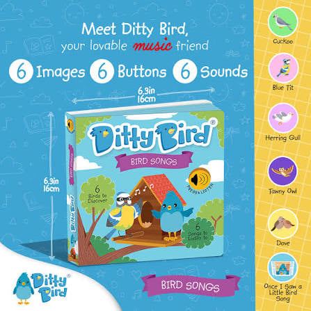 Ditty Bird- Bird Songs USB-C Rechargable Book
