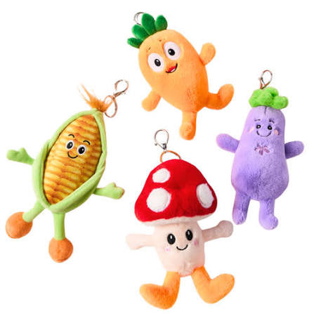 Jiggle and Giggle Munchettes Keychains