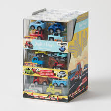 Pull back and go cars- 4 pack