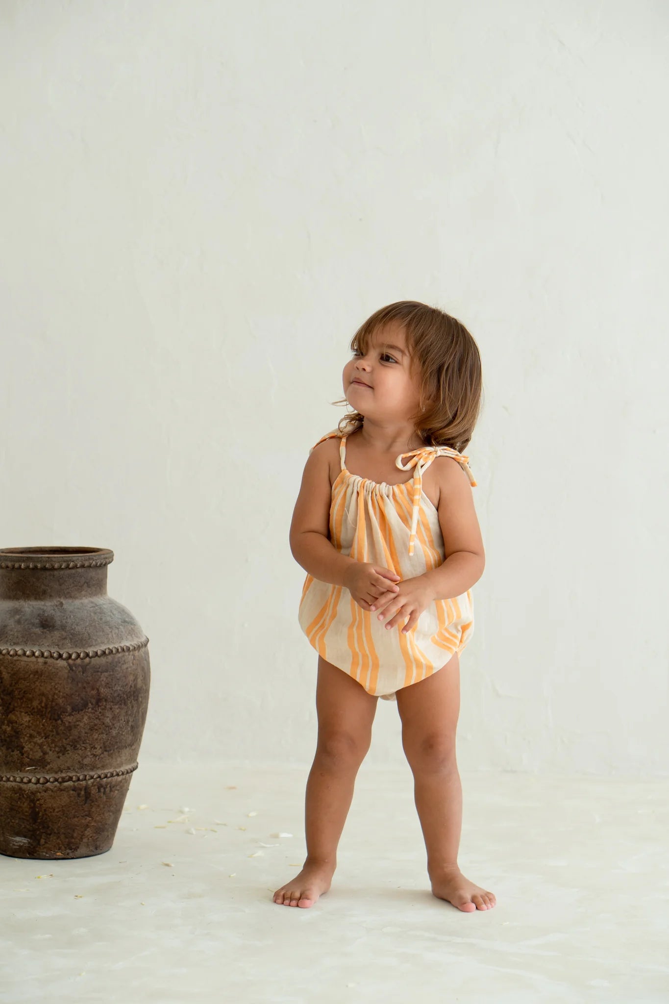 Lottie Romper | Sunburst Stripe