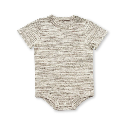 Grown - Knitted tee bodysuit | wheat