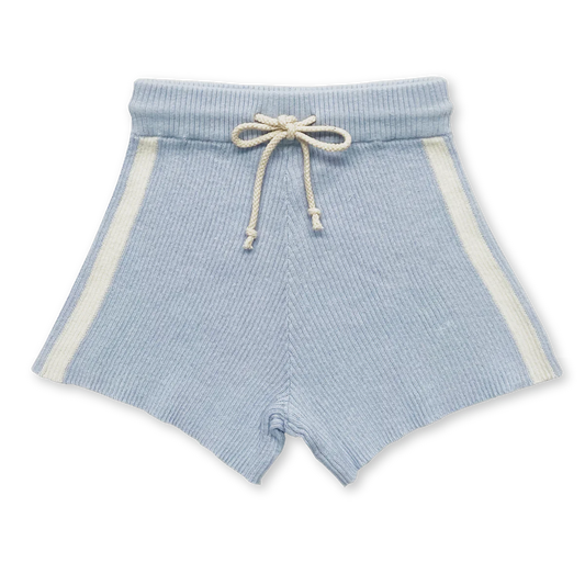 Grown - ribbed hemp shorts | Aqua