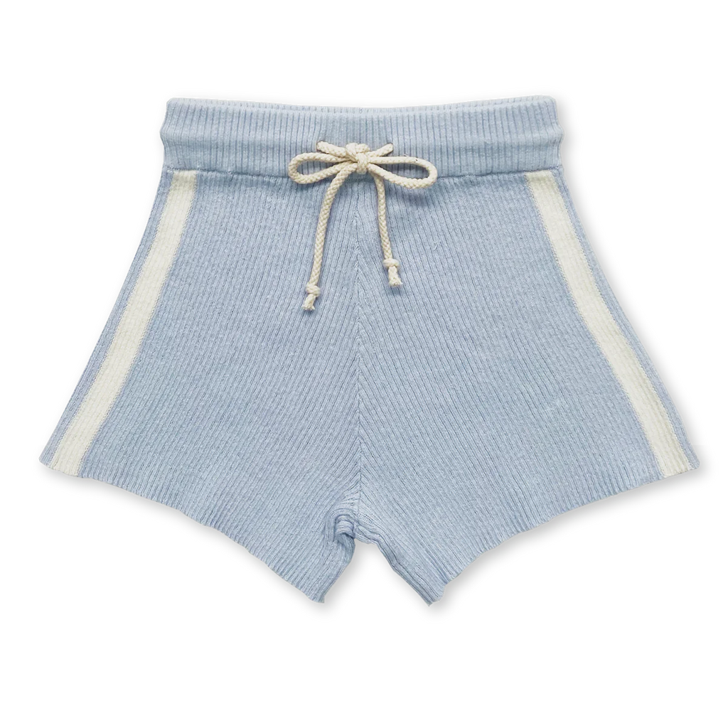 Grown - ribbed hemp shorts | Aqua