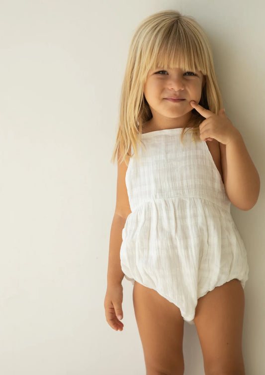 Field romper- White