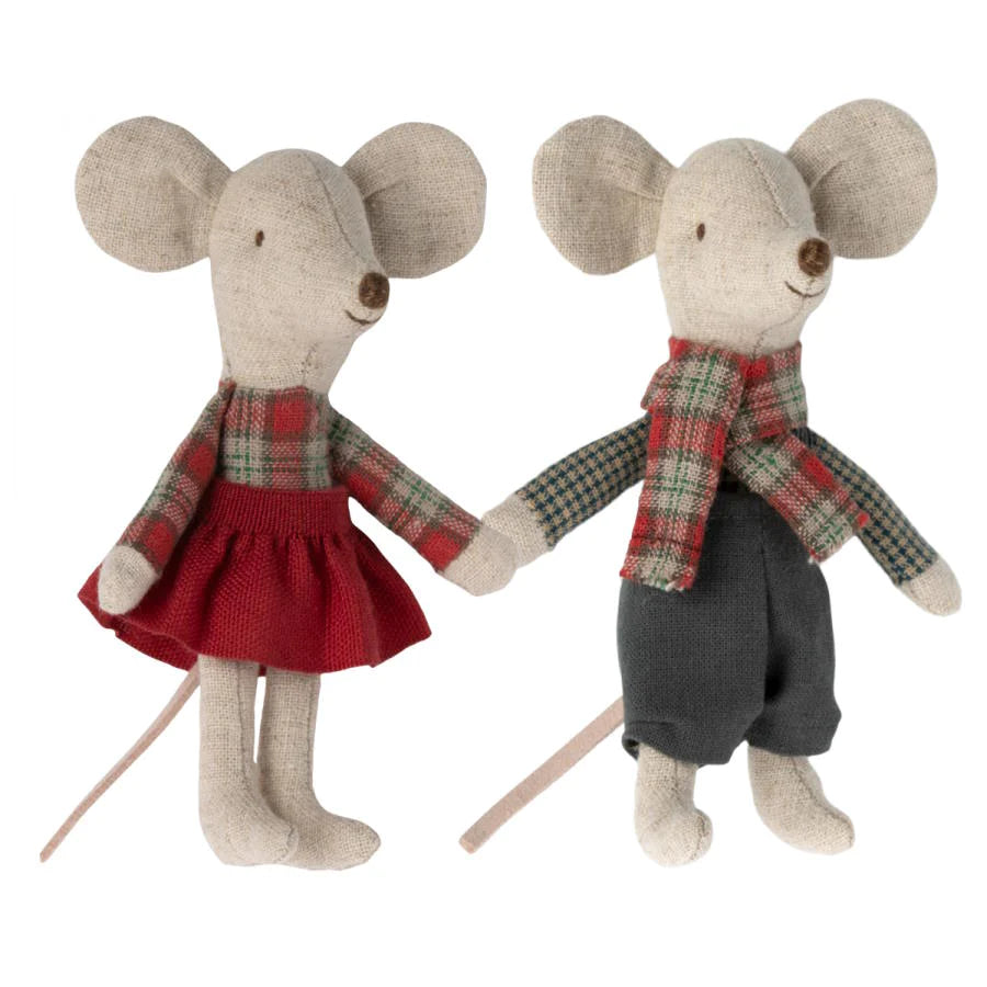 Maileg winter mice twins