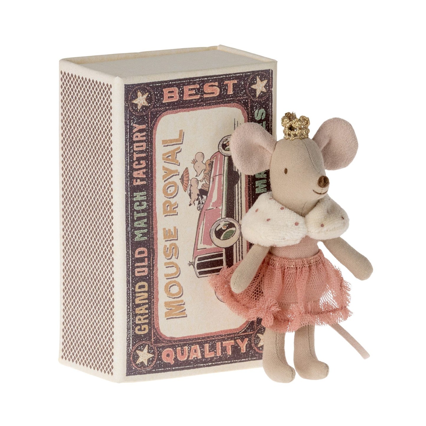 Maileg mouse in matchbox