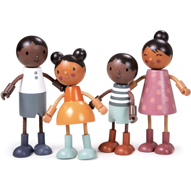 Doll Family with flexible Limbs