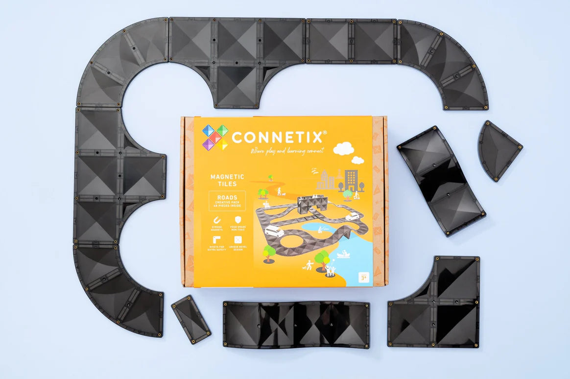 Connetix Tiles - Roads Creative Pack - 48 Piece