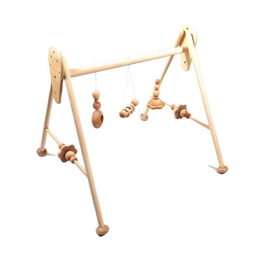 Wooden activity gym