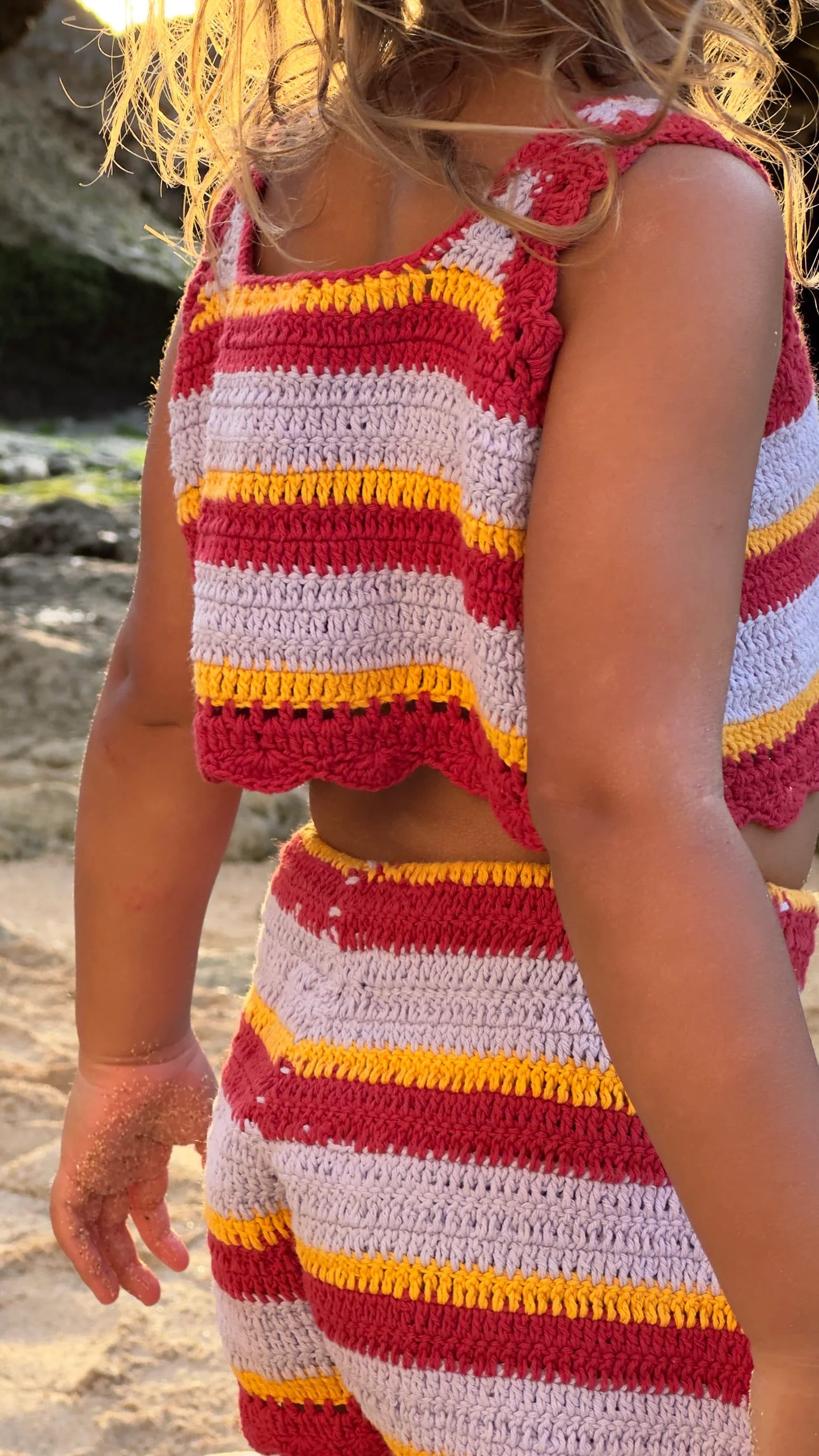 Crochet Top | Sunset Stripe