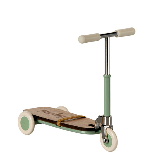 Maileg Mouse Kick Board Scooter Mint