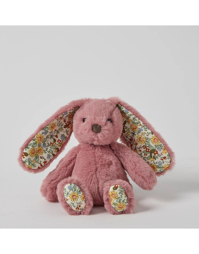 Floral Raspberry Bunny Rattle