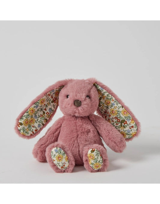 Floral Raspberry Bunny Rattle