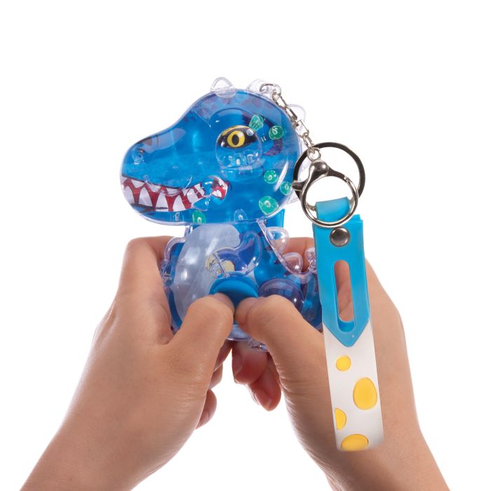 Discovery Zone Water Filled Games Keychain T-Rex