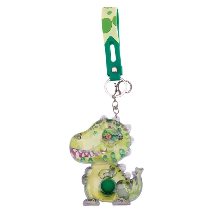 Discovery Zone Water Filled Games Keychain T-Rex