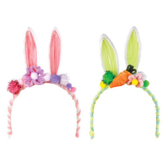 Discovery Zone Make Your Own Bunny Headbands 2pcs Set