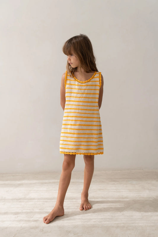 Illoura Crochet Mini Mango Stripe