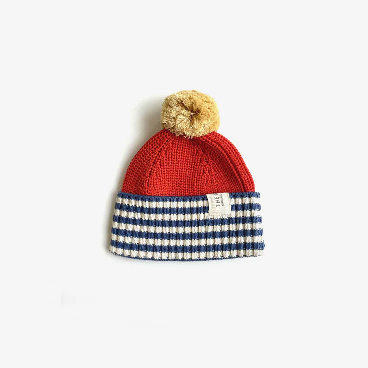 The Rest Organic Cotton Chunky Colour Block Beanie