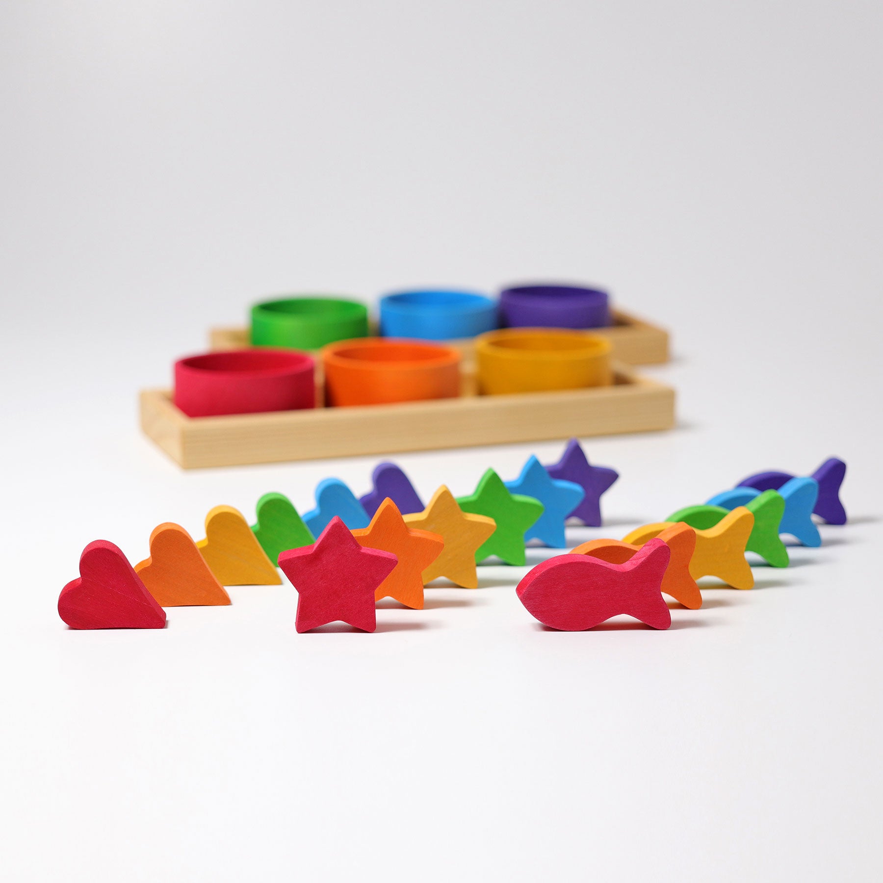 Rainbow shape sorting game