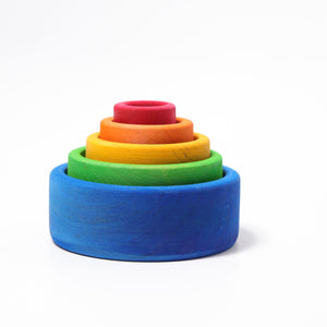 Rainbow stacking bowls