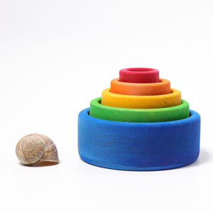 Rainbow stacking bowls