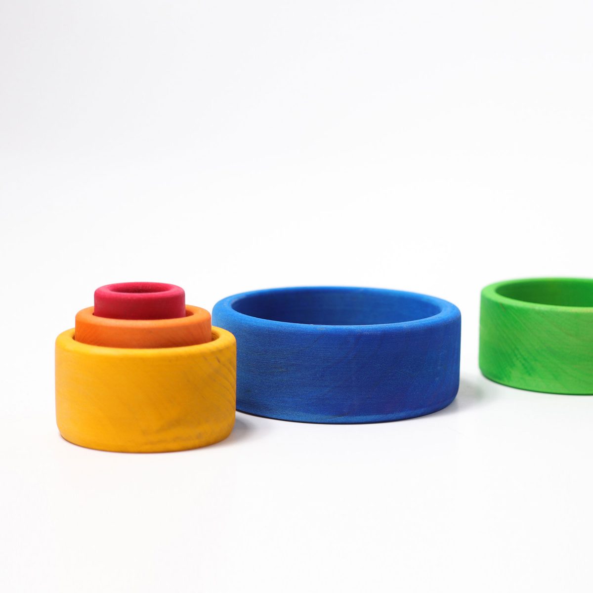 Rainbow stacking bowls