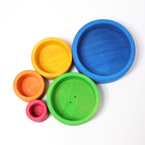 Rainbow stacking bowls