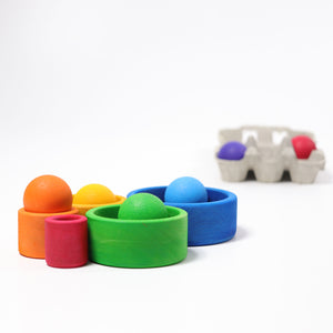 Rainbow stacking bowls