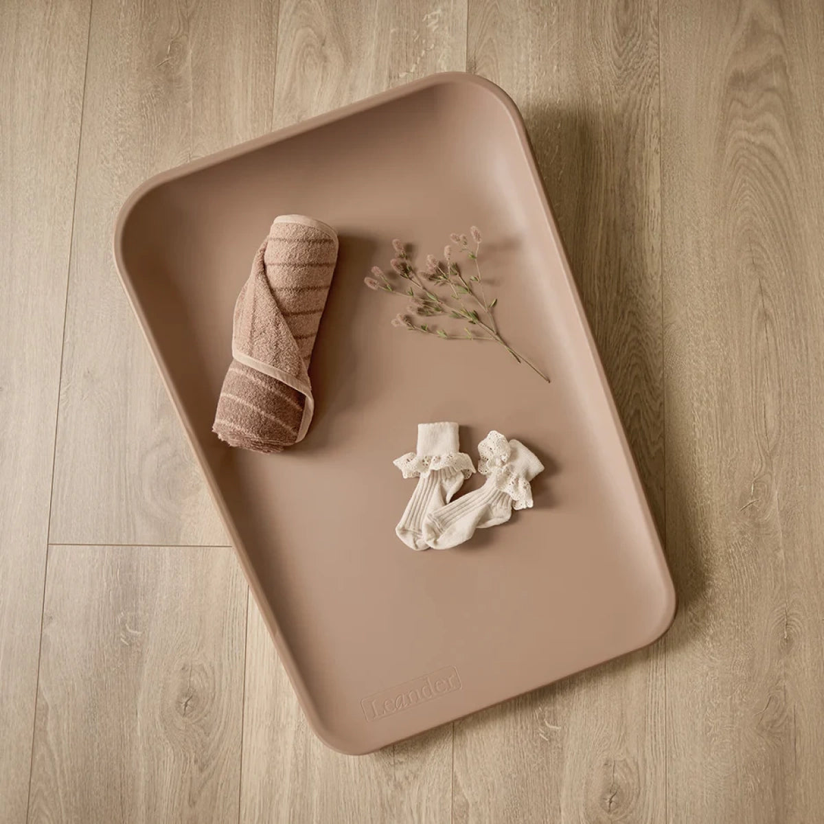Leander Matty Changing Mat Clay