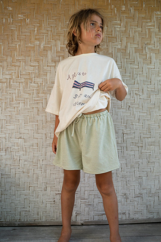 Illoura Thea Shorts Hunter Stripe