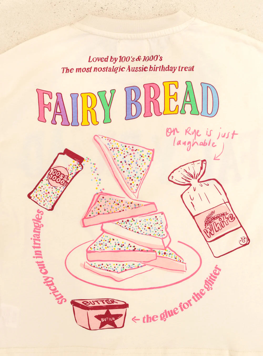 Small Swim Club Fairy Bread T Shirt