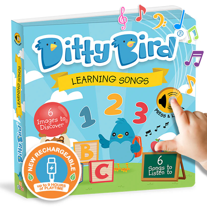 Ditty Bird Learning Songs USB-C Rechargeable Book