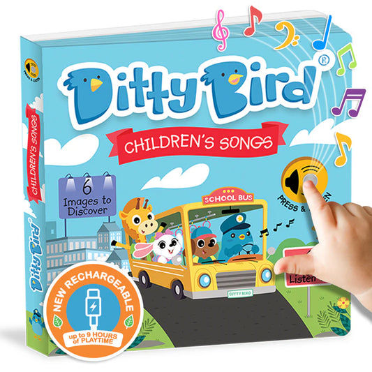 Ditty Bird Children’s Songs USB-C Rechargeable Book