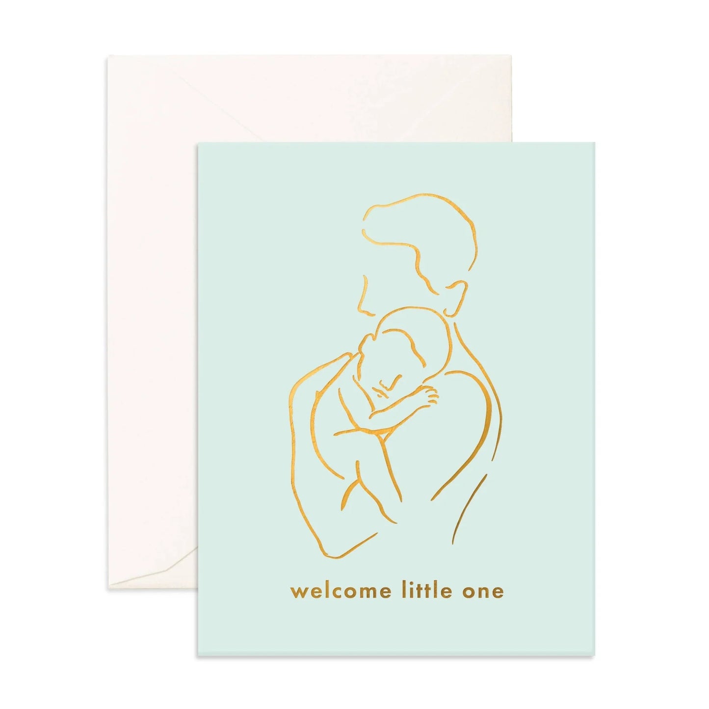 Fox & Fallow Welcome Little One Dad Greeting Card
