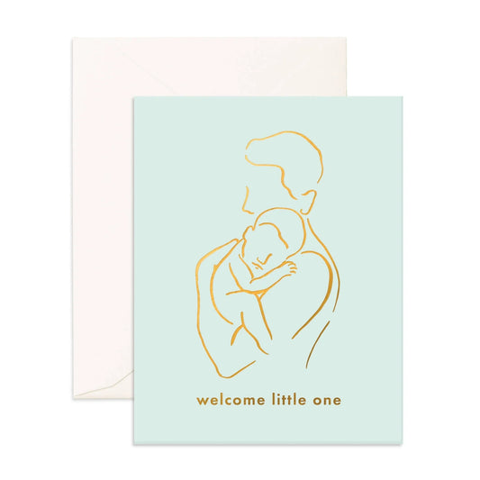 Fox & Fallow Welcome Little One Dad Greeting Card