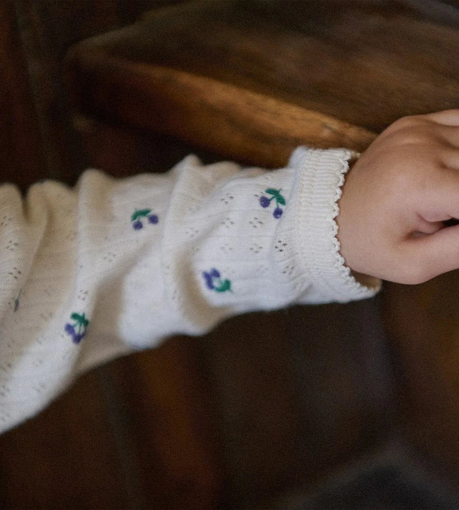 Nature Baby Pointelle Long Sleeve Bodysuit
