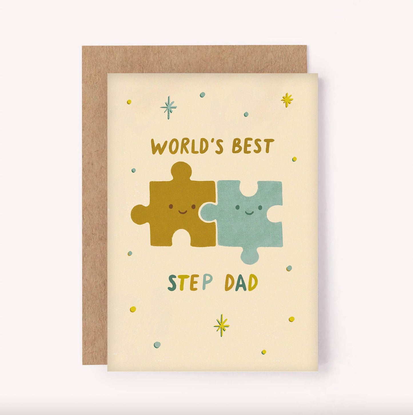 World's Best Step Dad Card - Father's Day Dad Birthday Love