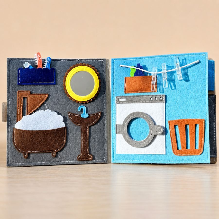 Sweet Home Felt Busy Book | Screen-Free Activity Book for Kids
