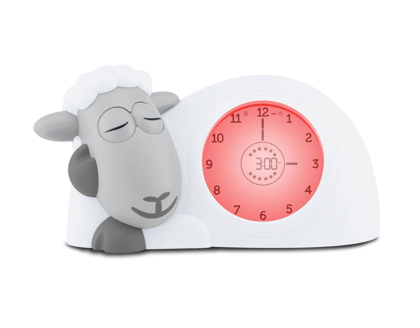 Sleep Trainer Clock - Sam The Lamb (Grey)