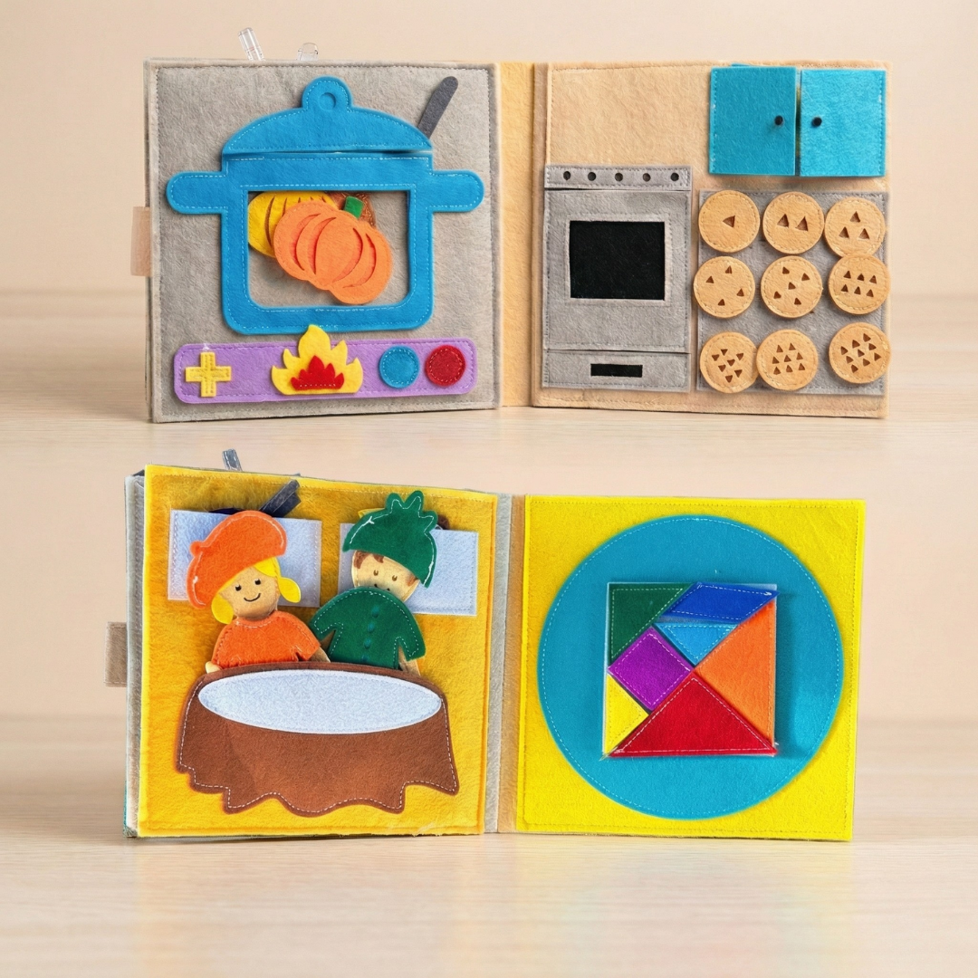 Sweet Home Felt Busy Book | Screen-Free Activity Book for Kids