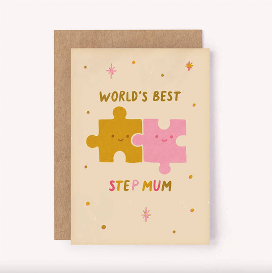 World's Best Step Mum Card - Mother's Day Mom Birthday Love