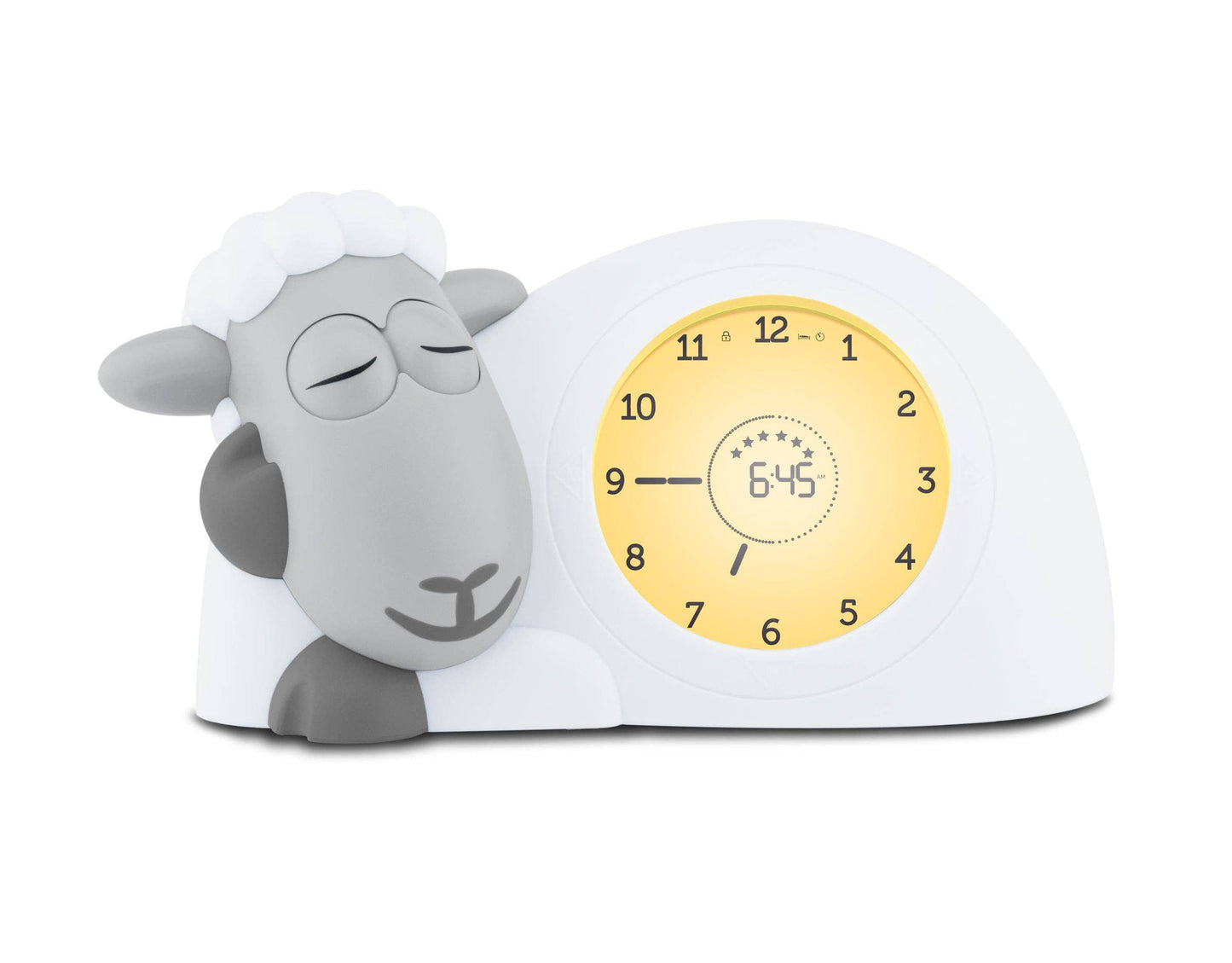 Sleep Trainer Clock - Sam The Lamb (Grey)