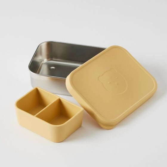 Tune bento box with silicone lid - lemon