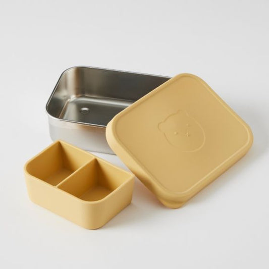 Tune bento box with silicone lid - lemon