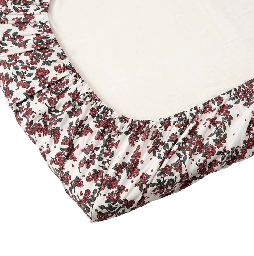 Garbo&Friends Cherry Blossom Cot Fitted Sheet