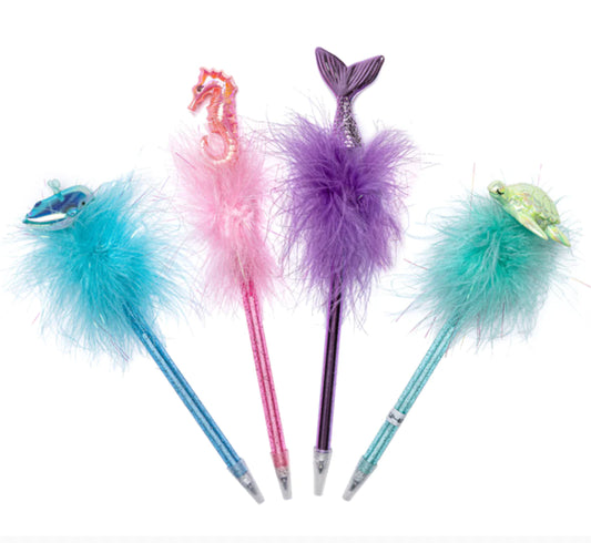 Fluffy pens - assorted