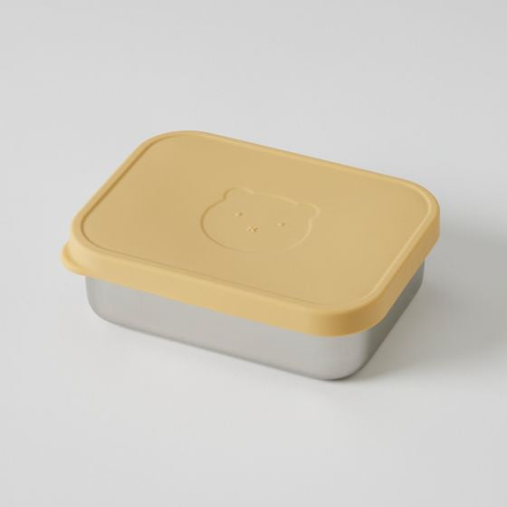 Tune bento box with silicone lid - lemon